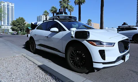 Waymo Vehicles in an Urban Environment