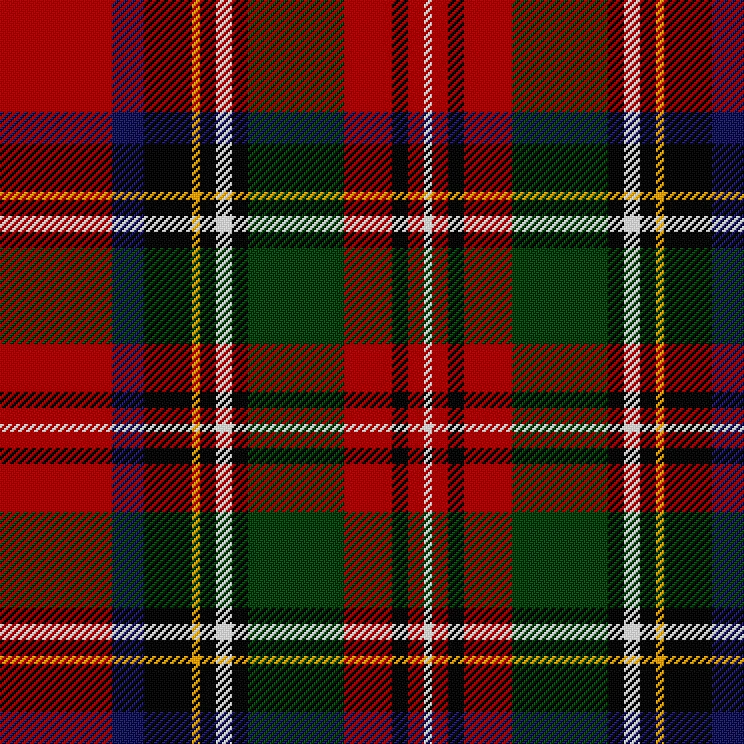 Tartan of Prince Charles Edward Stuart in the Modern palette