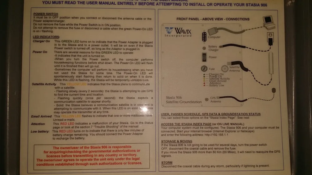 Where does the fibre cable go in?