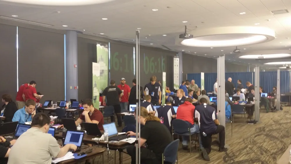 The competition pit at MACCDC16