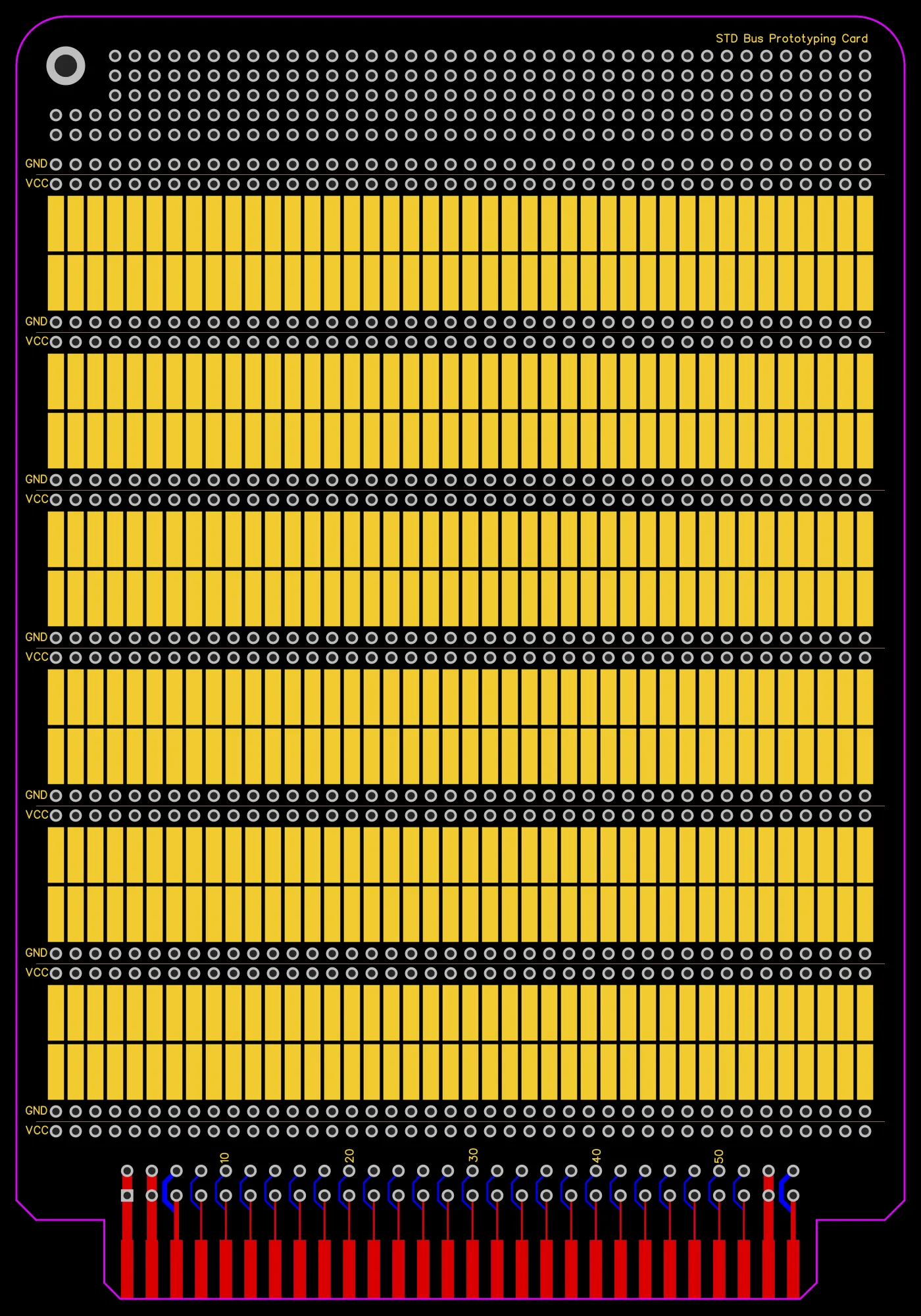 Schematic of STD Bus prototyping card